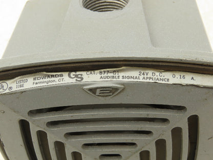 Edwards 877-G1 Weatherproof Vibrating Horn Audible Signal Appliance 24VDC Alarm
