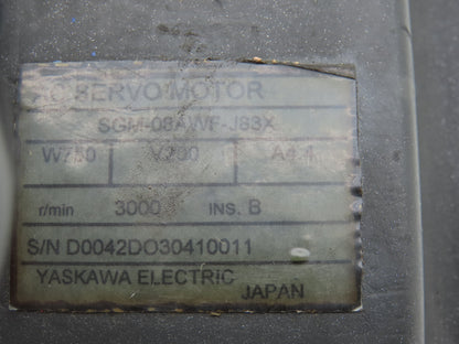 Yaskawa SGM-08AWF-J83X Servo Motor 750W 4.4A