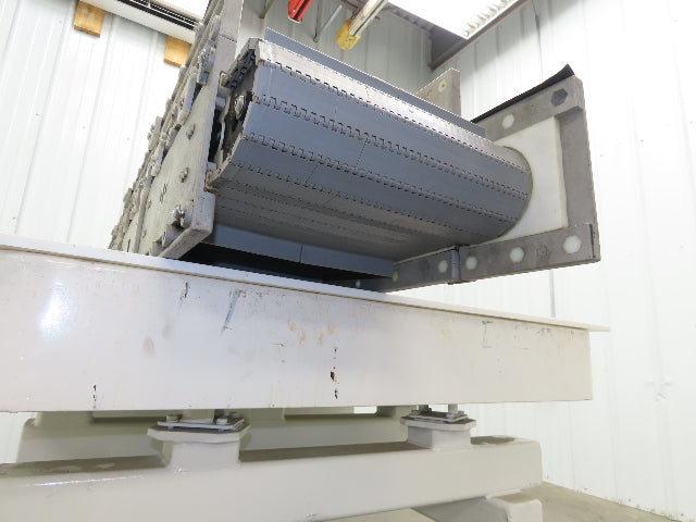 Dynacon 8"x 76" Mattop Plastic Conveyor 320mm Cleated Belt 115V Variable Speed