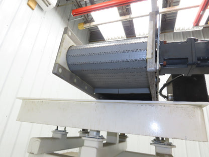 Dynacon 8"x 76" Mattop Plastic Conveyor 320mm Cleated Belt 115V Variable Speed