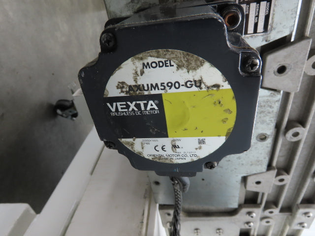 Dynacon 8"x 76" Mattop Plastic Conveyor 320mm Cleated Belt 115V Variable Speed