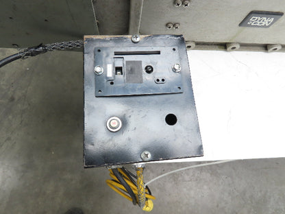 Dynacon 8"x 76" Mattop Plastic Conveyor 320mm Cleated Belt 115V Variable Speed