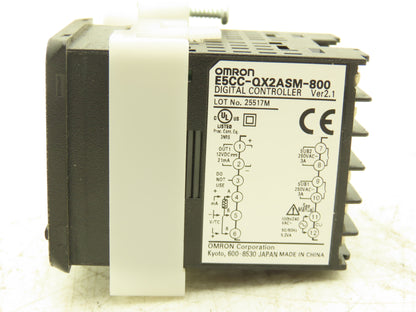Omron E5CC-QX2ASM-800 Digital Temperature Controller 250VAC Ver 2.1 Lot of 6