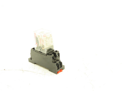 Omron MY2N-GS Relay 8-Pin 2 Pole LED Indicator 220/240VAC Coil w/ Base Lot of 42