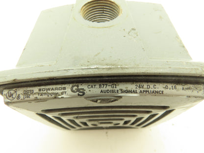 Edwards 877-G1 Weatherproof Vibrating Horn 24VDC Alarm Dented Lot of 2