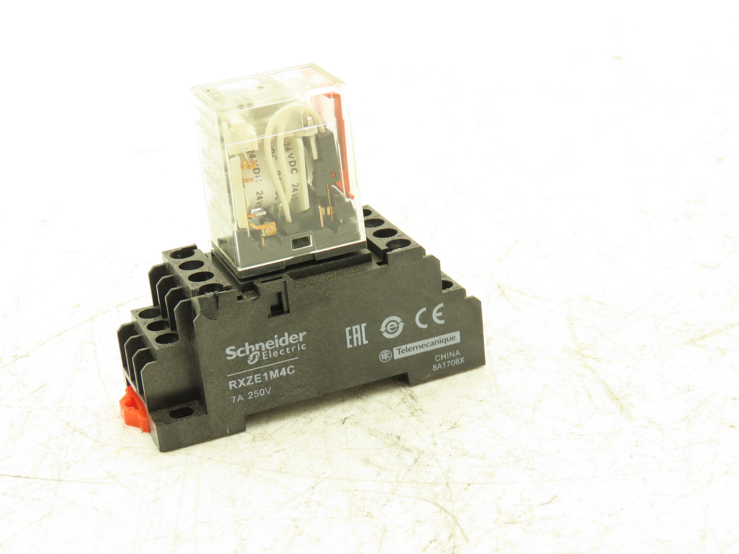 Omron MY4N-GS Relay 14-Pin 4 Pole LED Indicator 24VDC Coil w/ Base Lot of 12