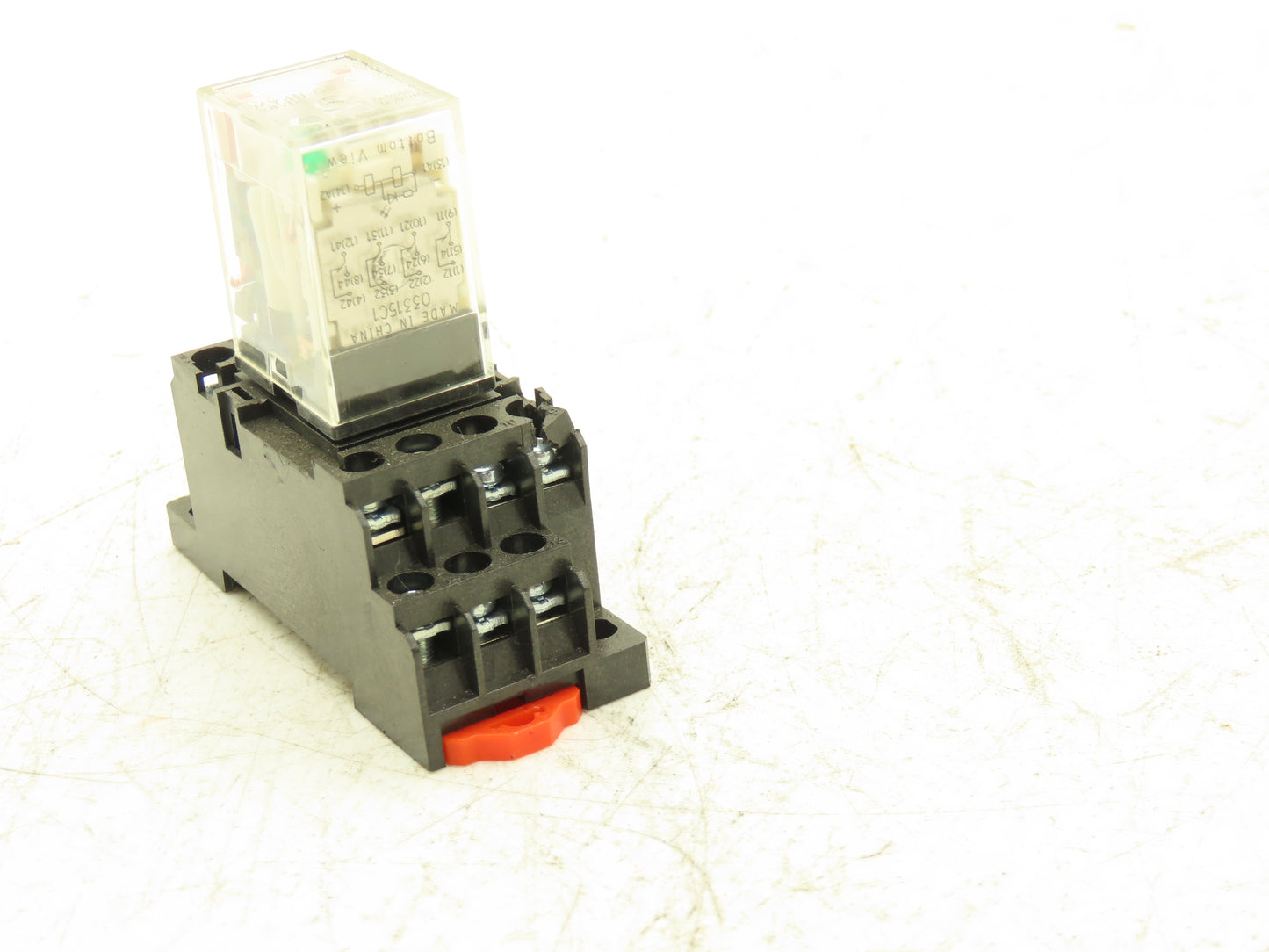 Omron MY4N-GS Relay 14-Pin 4 Pole LED Indicator 24VDC Coil w/ Base Lot of 12