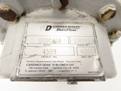 Gardner Denver GGDCADA DuroFlow 4509 Positive Displacement Blower 919cfm 4000rpm
