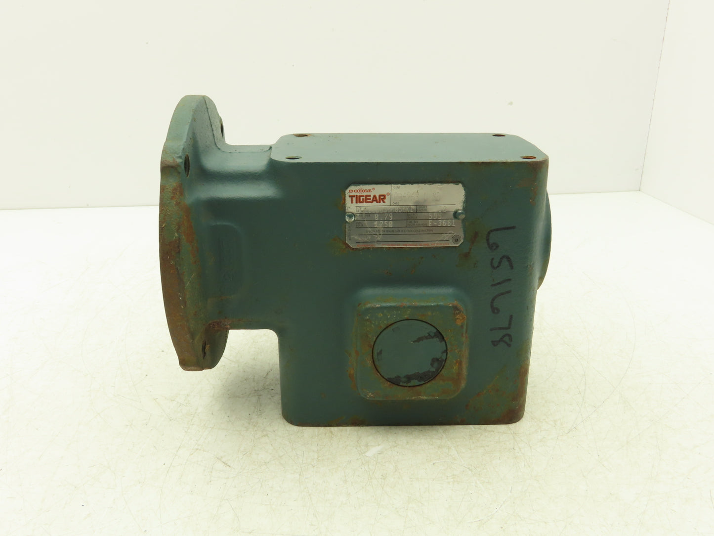 Dodge Tigear Q200B030M056K1 Worm Gearbox 30:1 Reducer 0.79Hp 58rpm 56C LH Output