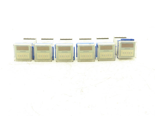 CHNT JSS48A Time Delay Relay 4-Digit 3 Time Ranges Configurable Lot of 6
