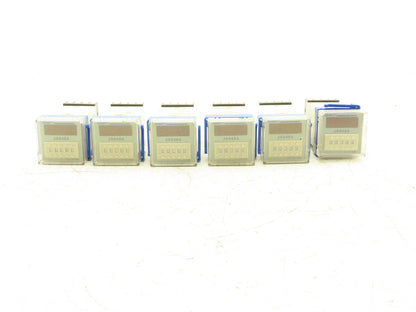 CHNT JSS48A Time Delay Relay 4-Digit 3 Time Ranges Configurable Lot of 6