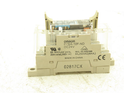 Omron G7SA-3A1B Relay W/Base 6A 30vdc 250vac 24v Coil Lot of 15