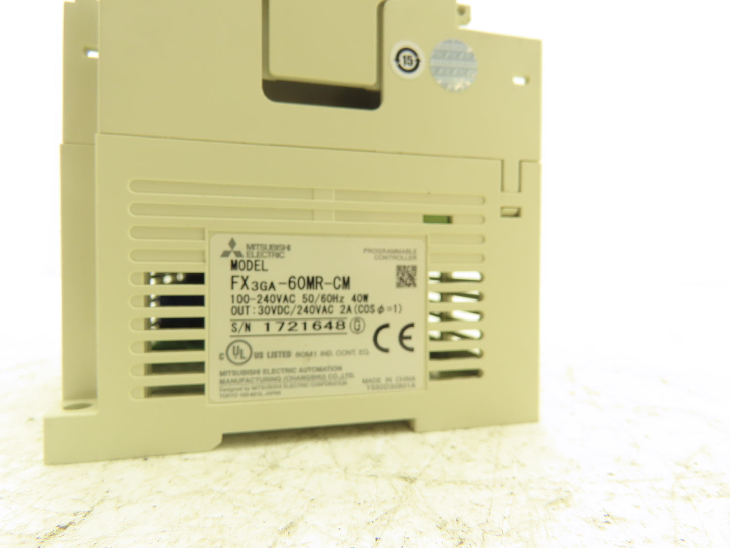 Mitsubishi Electric FX3GA-60MR-CM MELSEC Programmable Logic Controller 100-240V