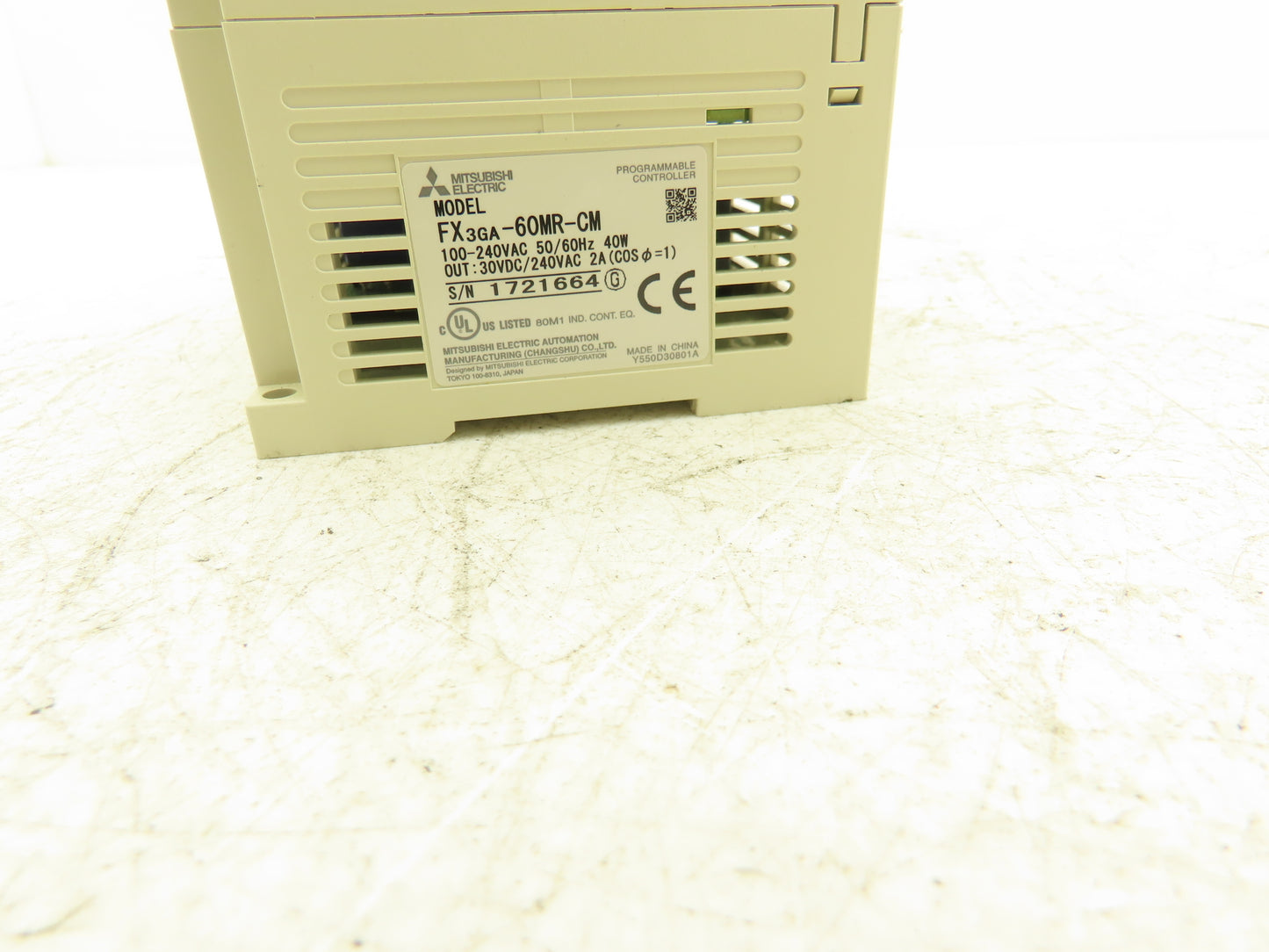 Mitsubishi Electric FX3GA-60MR-CM MELSEC Programmable Logic Controller 100-240V
