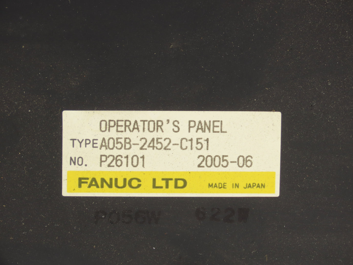 Fanuc A05B-2452-C151 CNC HMI Control Panel Push Button With E-Stop & Key
