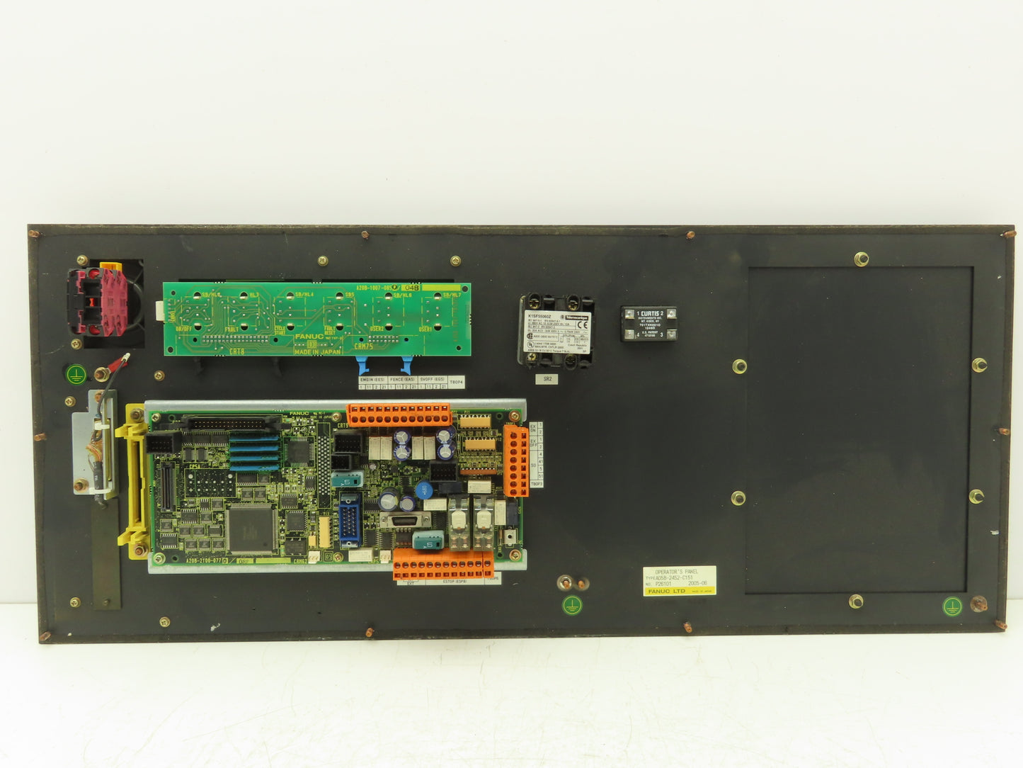 Fanuc A05B-2452-C151 CNC HMI Control Panel Push Button With E-Stop & Key