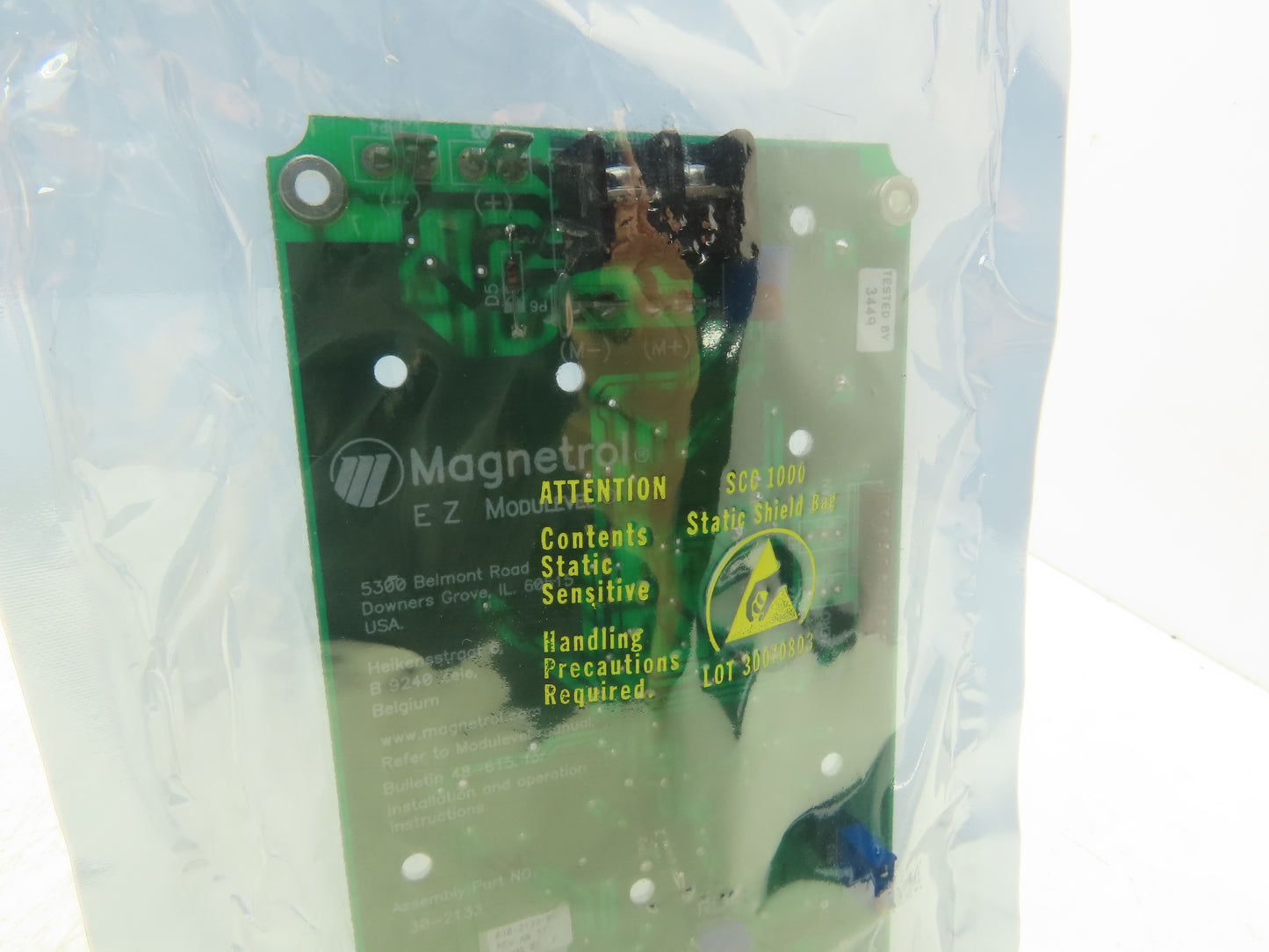 Magnetrol 030-2133-001 Ez Modulevel Printed Circuit Board PCB With Bracket