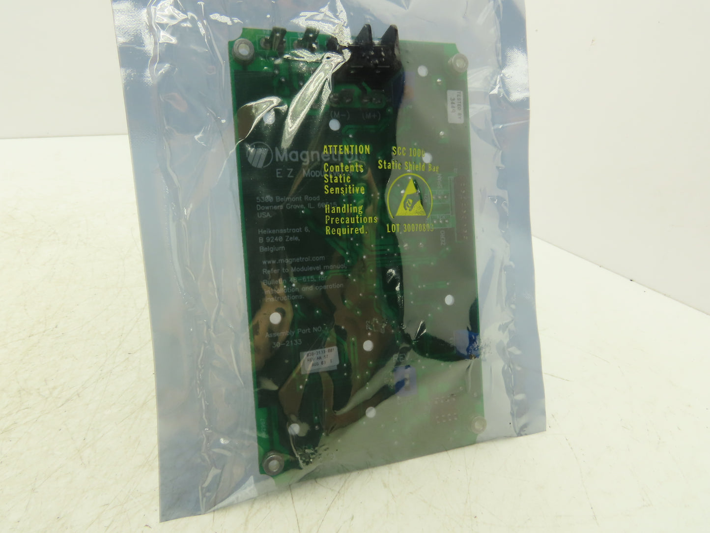 Magnetrol 030-2133-001 Ez Modulevel Printed Circuit Board PCB With Bracket