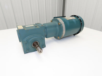 Reliance P14H1448H Gearmotor 20:1 Tigear Reducer 88rpm 1Hp 230/460V 143TC LH