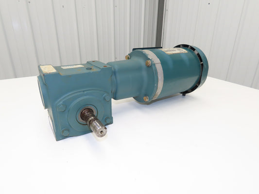 Reliance P14H1448H Gearmotor 20:1 Tigear Reducer 88rpm 1Hp 230/460V 143TC LH
