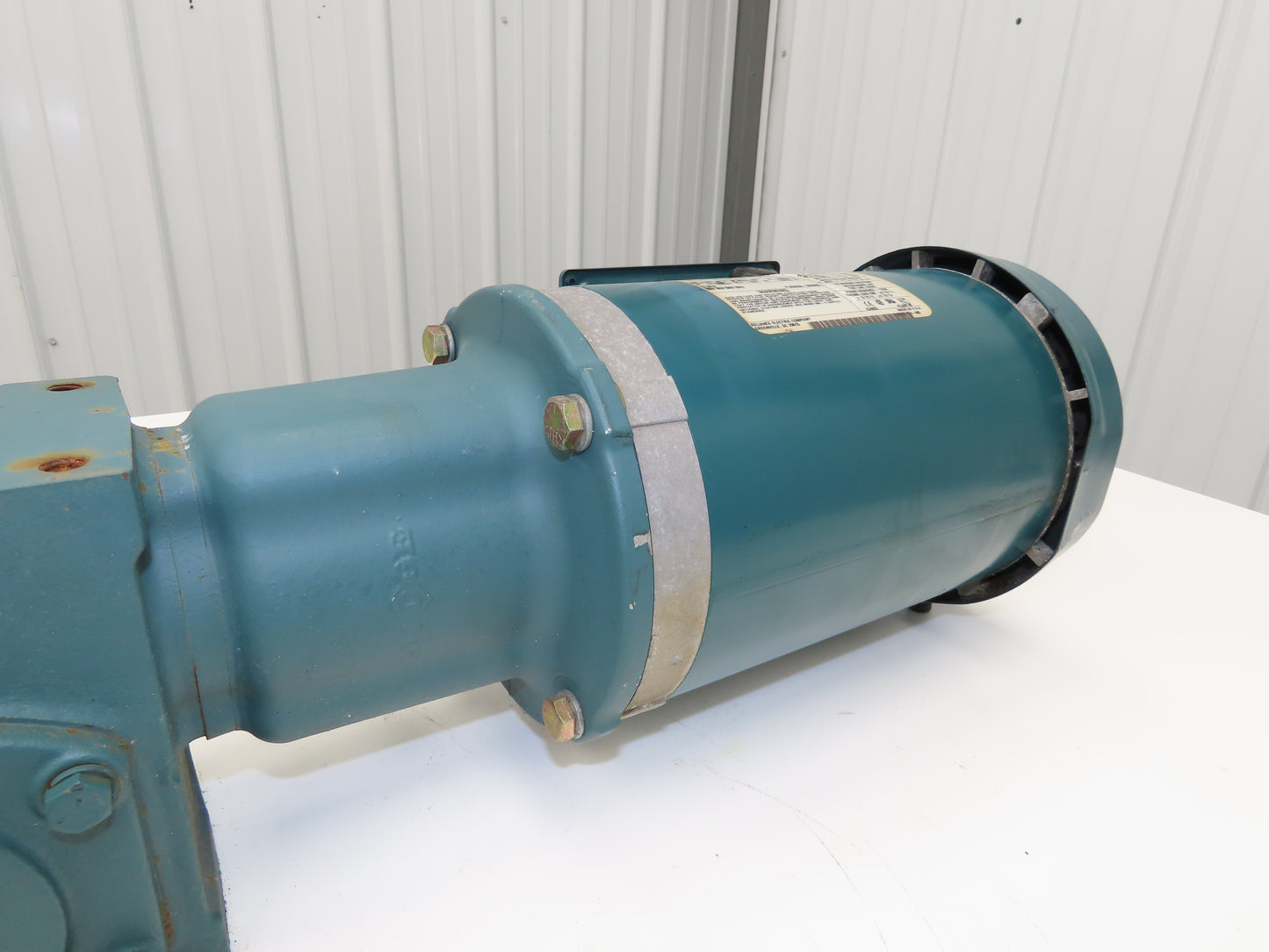 Reliance P14G9256H Gearmotor 12:1 Tigear Reducer 144rpm 1Hp 230/460V 143TC LH