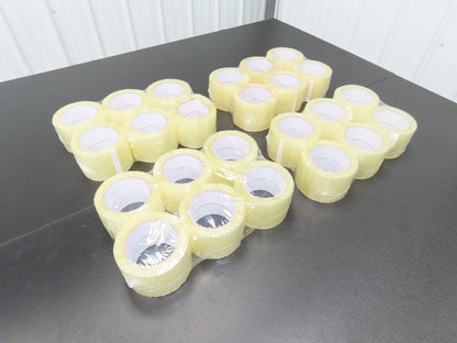 24 Rolls 3" Wide Clear Tape Packaging Carton Sealing Tape 72mm 110 Yard 2 Mil