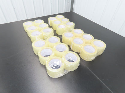 24 Rolls 3" Wide Clear Tape Packaging Carton Sealing Tape 72mm 110 Yard 2 Mil