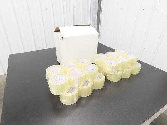 24 Rolls 3" Wide Clear Tape Packaging Carton Sealing Tape 72mm 110 Yard 2 Mil