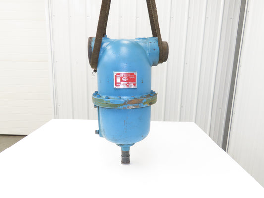 Wright Austin Type T 3" NPT Gas Liquid Separator 160 PSI 450°F Cast Iron