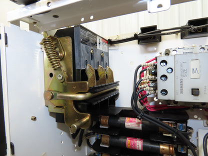 Siemens 32-89258 Combination Bucket Breaker MCC Starter Fused 600VAC 10HP 3Ph