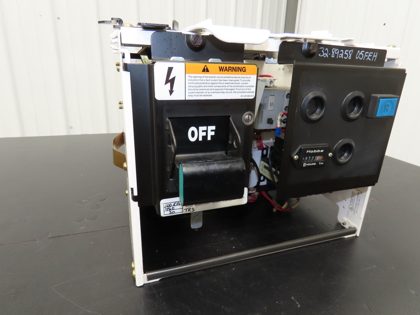 Siemens 32-89258 Combination Bucket Breaker MCC Starter Fused 600VAC 10HP 3Ph