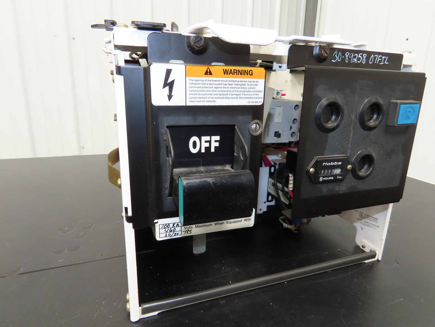 Siemens 32-89258 Combination Bucket Breaker MCC Starter Fused 600VAC 10HP 3Ph