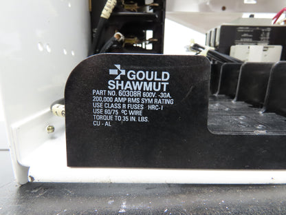 Siemens 32-89258 Combination Bucket Breaker MCC Starter Fused 600VAC 10HP 3Ph