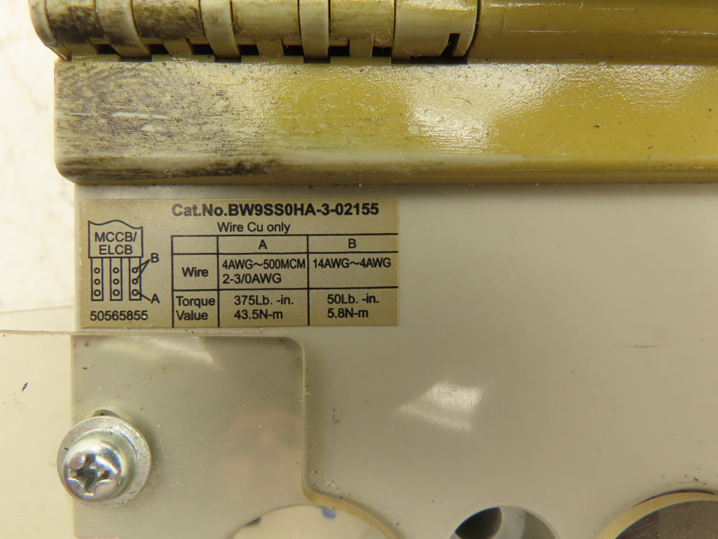 Fuji Electric BW400EAGU-3P300 Auto Circuit Breaker 300A 690VAC 250VDC 3 Pole IEC