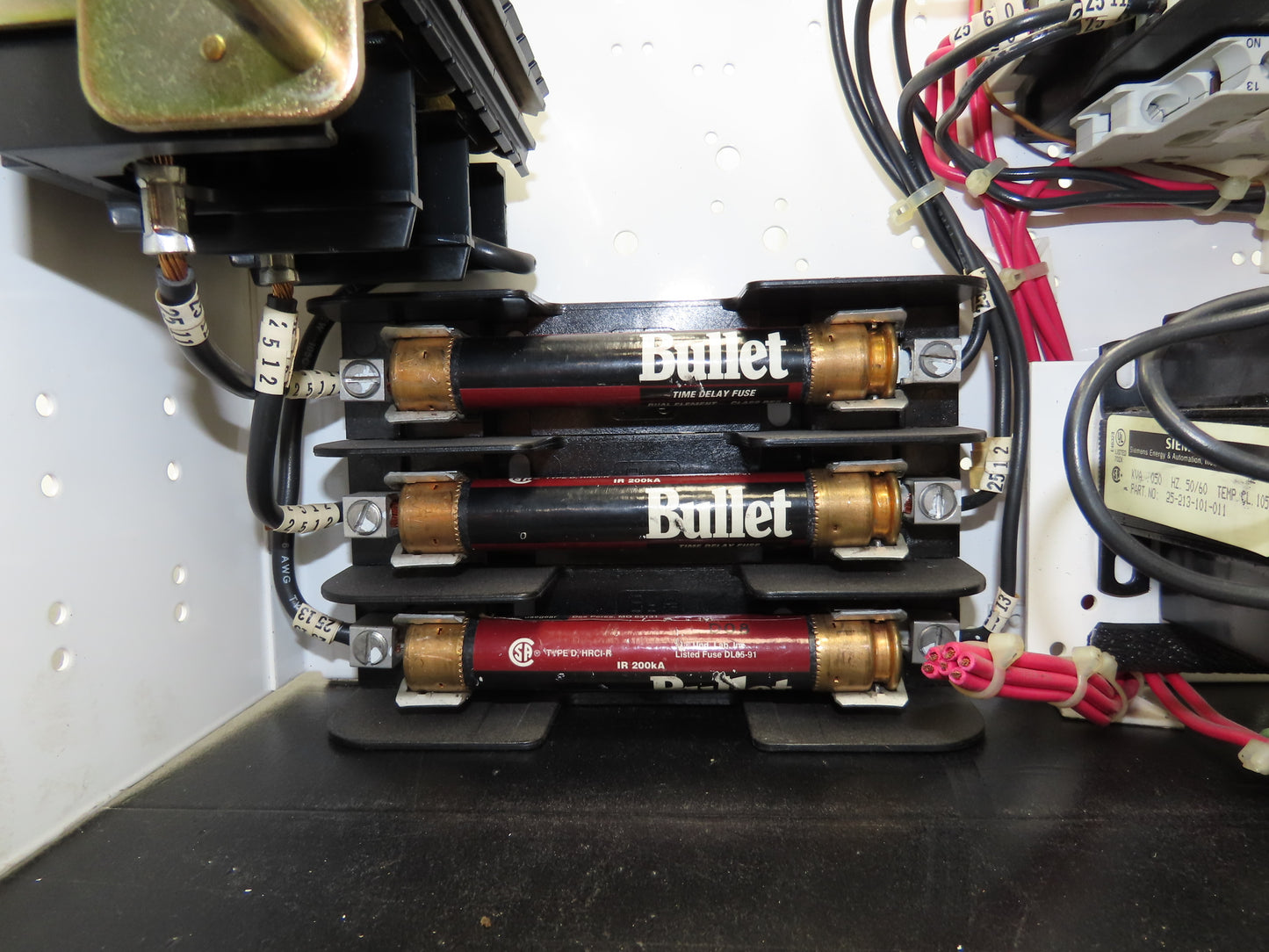 Siemens J-185 Combination Bucket Breaker MCC Starter Fused 600VAC 10HP 3Ph