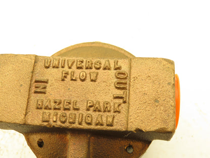 Universal Flow Monitors WVS6GM-6-A3WR-PC5-4.5D Flow Meter 6 GPM 3/4"NPT Bronze