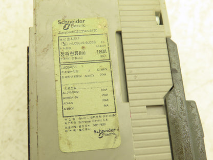 Schneider EZC 250N EasyPact Molded Case Circuit Breaker 150A 480VAC 3-Pole