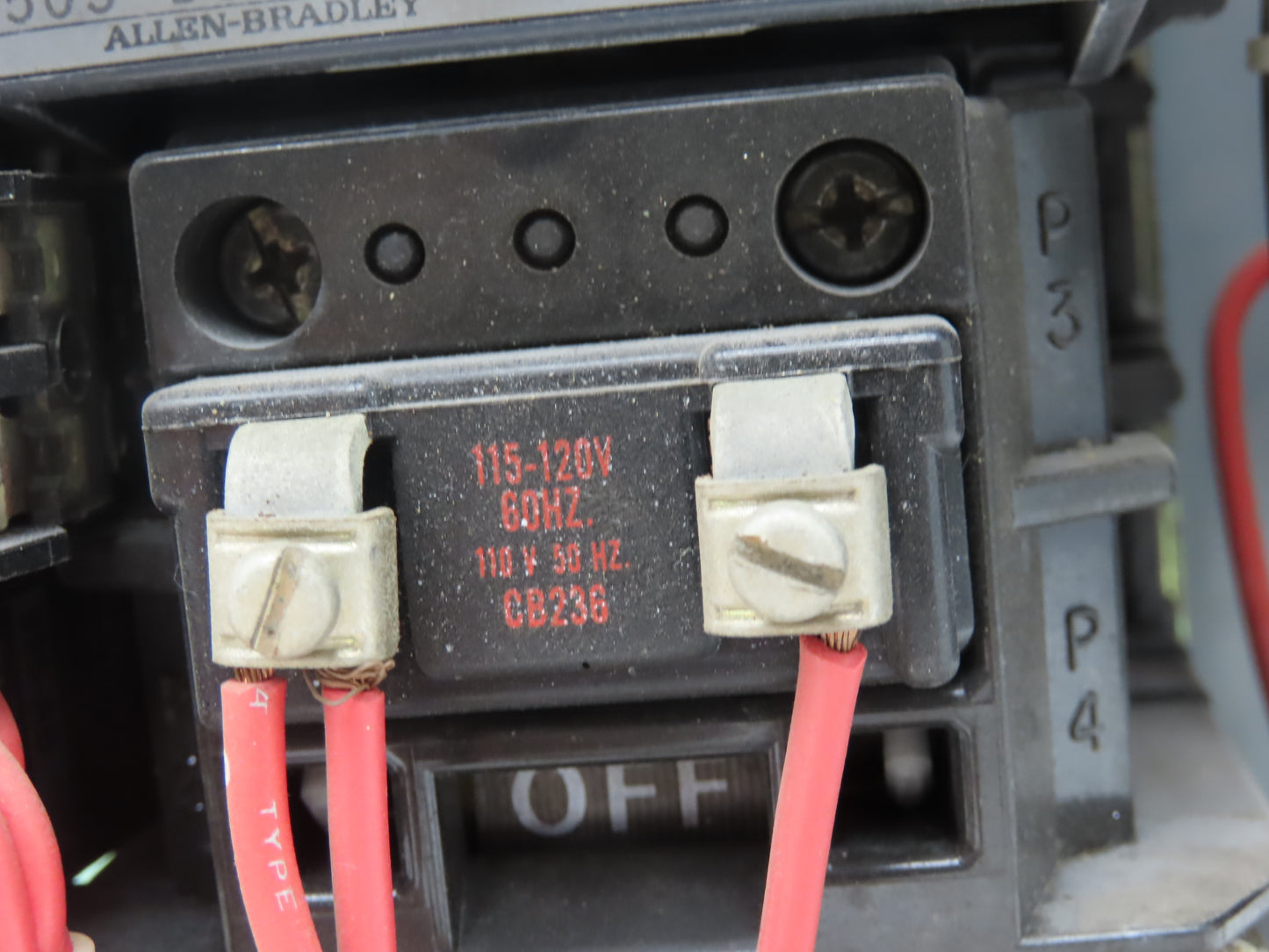 Allen Bradley 2106B Reversing Combination Motor Starter NEMA 1 MCC 10Hp 460V 20"