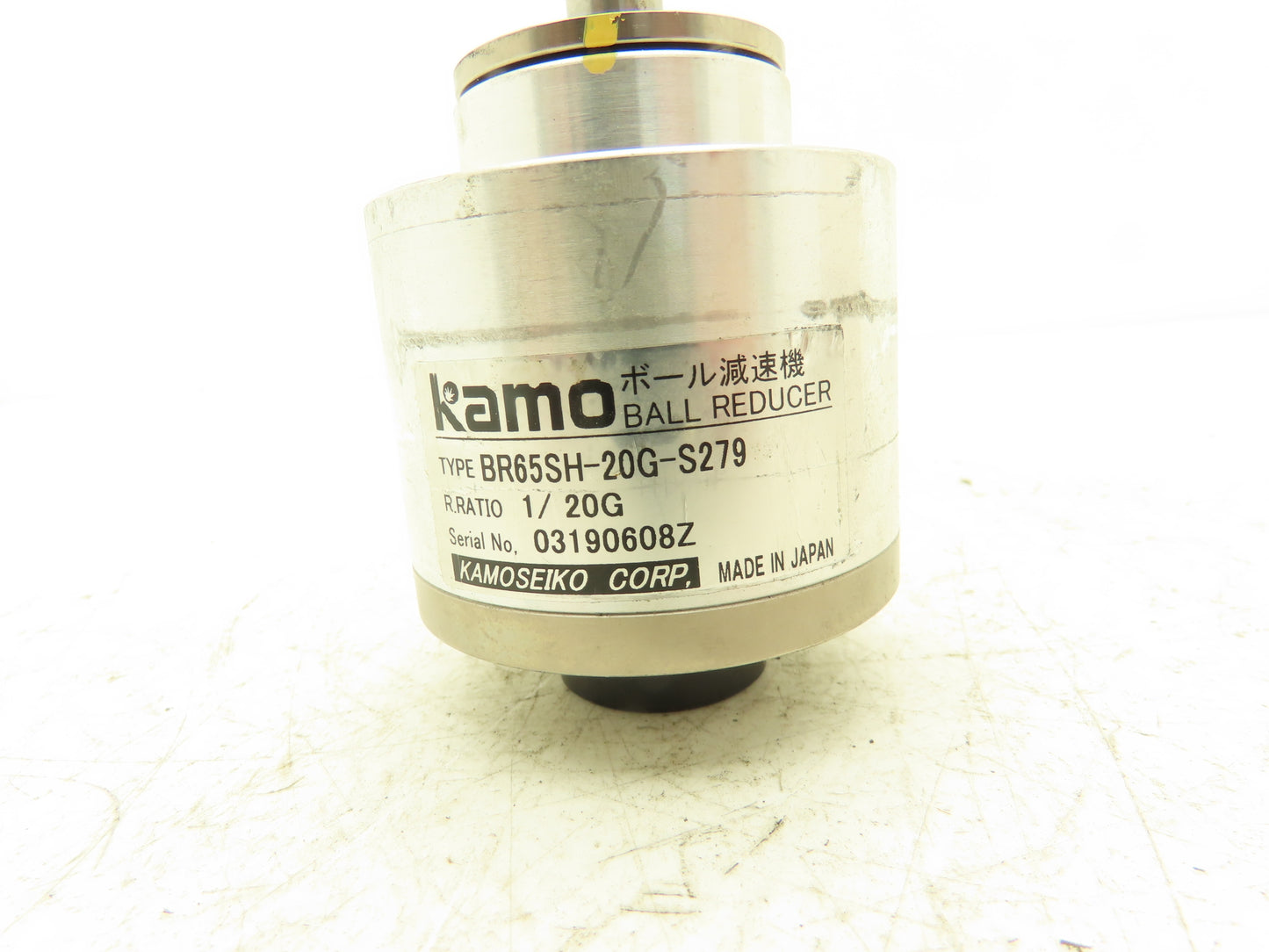 Kamo BR65SH-20G-S279  Zero Backlash 20:1 Inline Ball Reducer 8mm x 12mm W/Collar