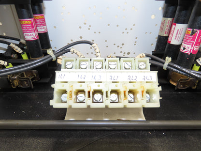 Siemens MCS603 Bucket MCC Fused Motor Disconnect With 600V Fuses One Missing