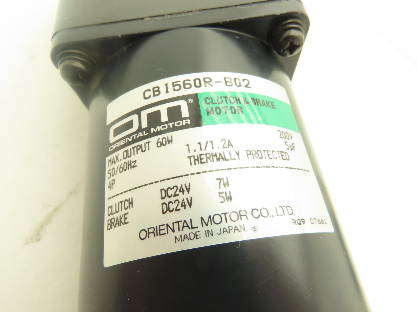 Oriental Motor CB1560R-802 Clutch & Brake Motor  25:1 Gear Head Reducer Lot of 2