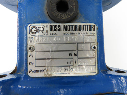 Rossi MR2I 40 FCIA 503 Double Recuction Worm Gearbox Hollow Shaft + Repair Kit