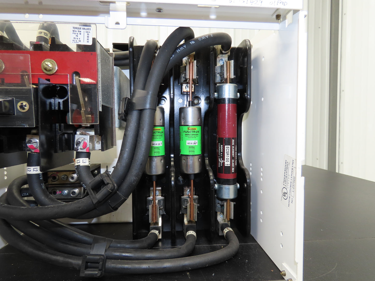 Siemens LS-237020 Bucket Breaker MCC Fused Motor Disconnect 600V 75Hp