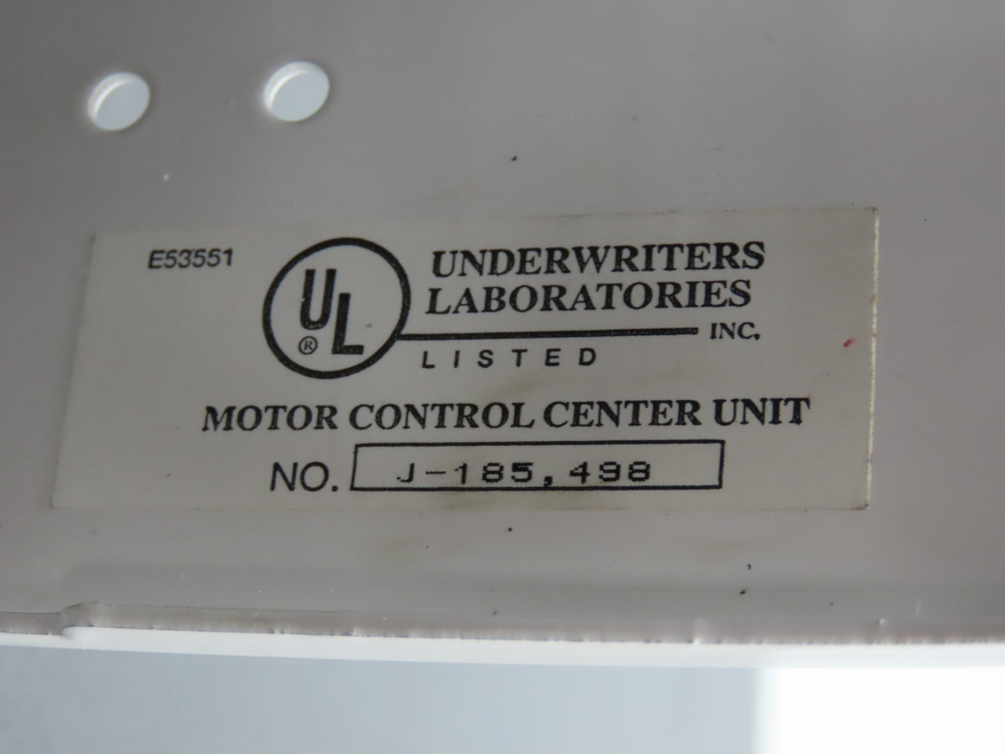 Siemens LS-237020 Bucket Breaker MCC Fused Motor Disconnect 600V 75Hp