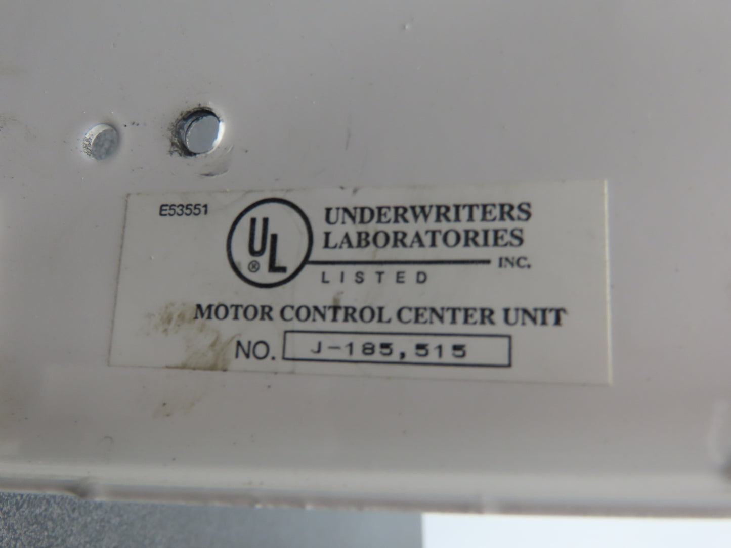 Siemens MCS603L Combination Bucket Breaker MCC Fused 600VAC 3Ph No Starter