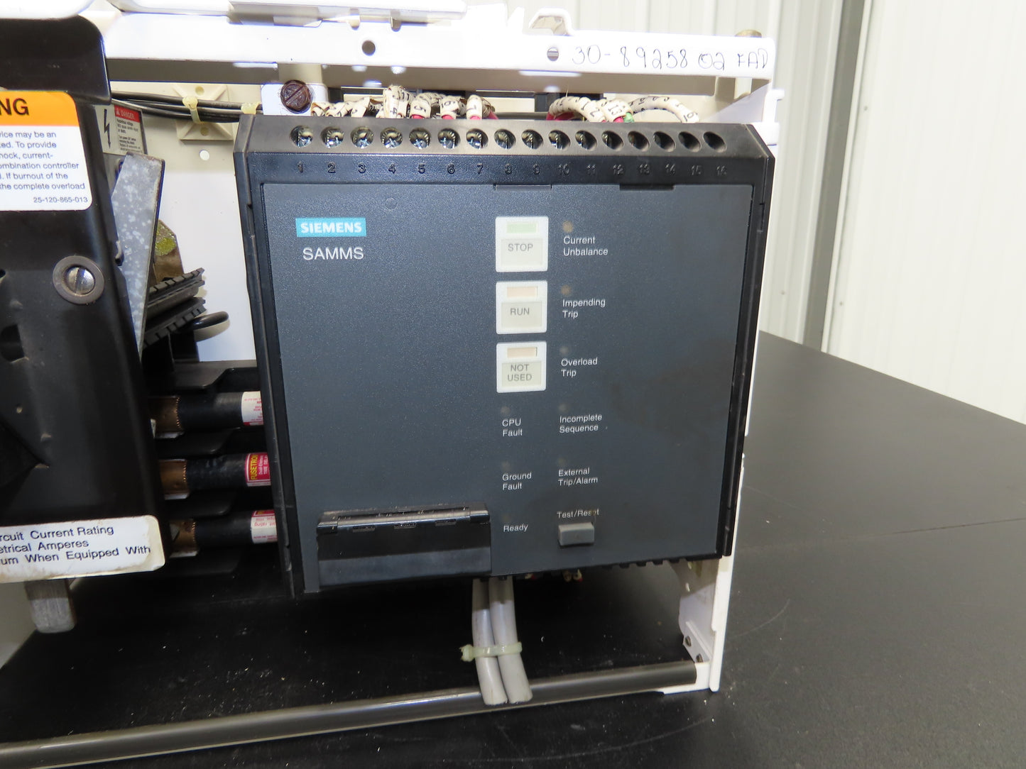 Siemens SAM0R0F000000 Combination Bucket Breaker MCC Fused 10Hp 600VAC 3Ph