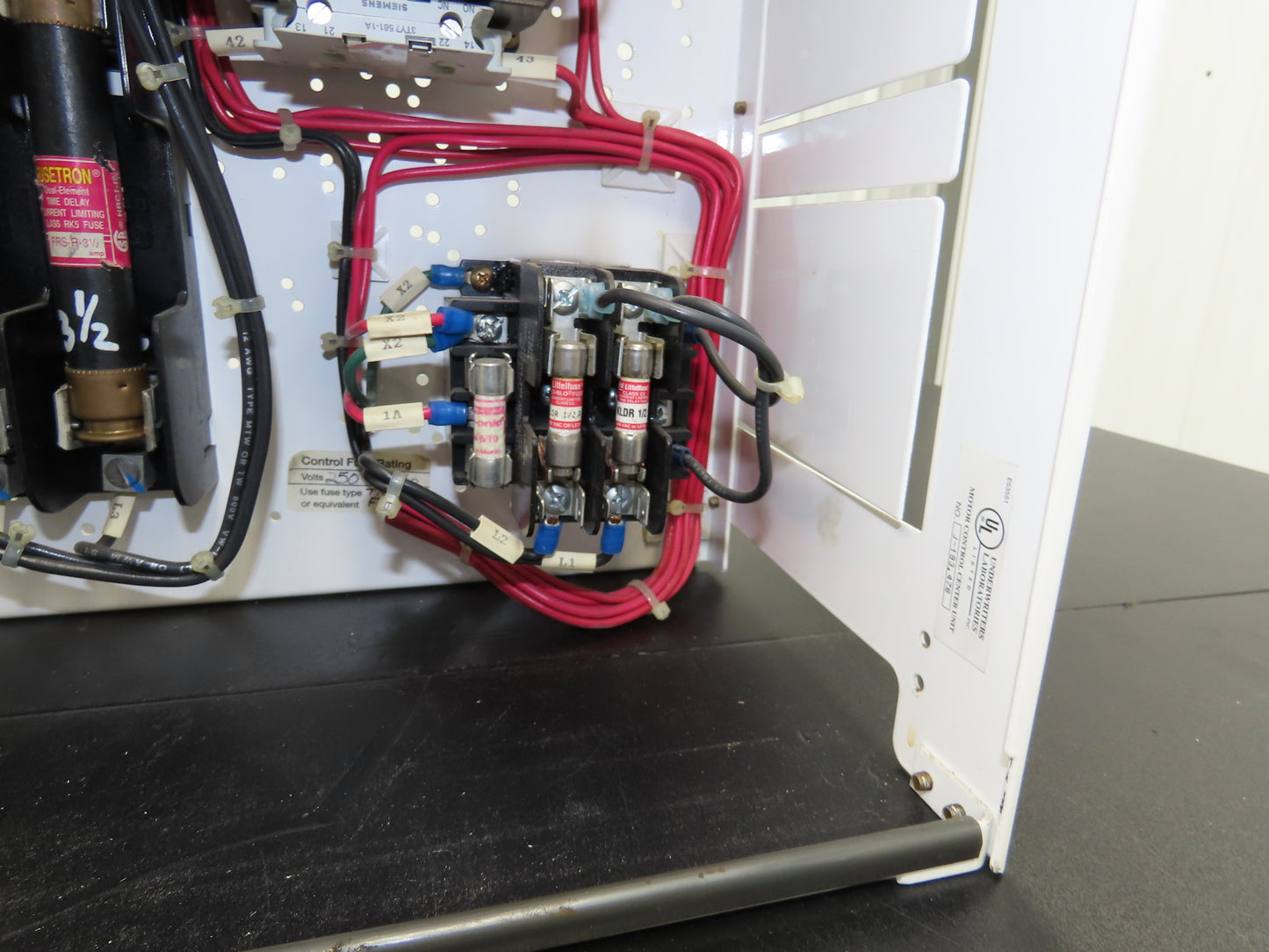 Siemens Combination Bucket Reversing Motor Starter MCC Fused 10Hp 600VAC 3Ph