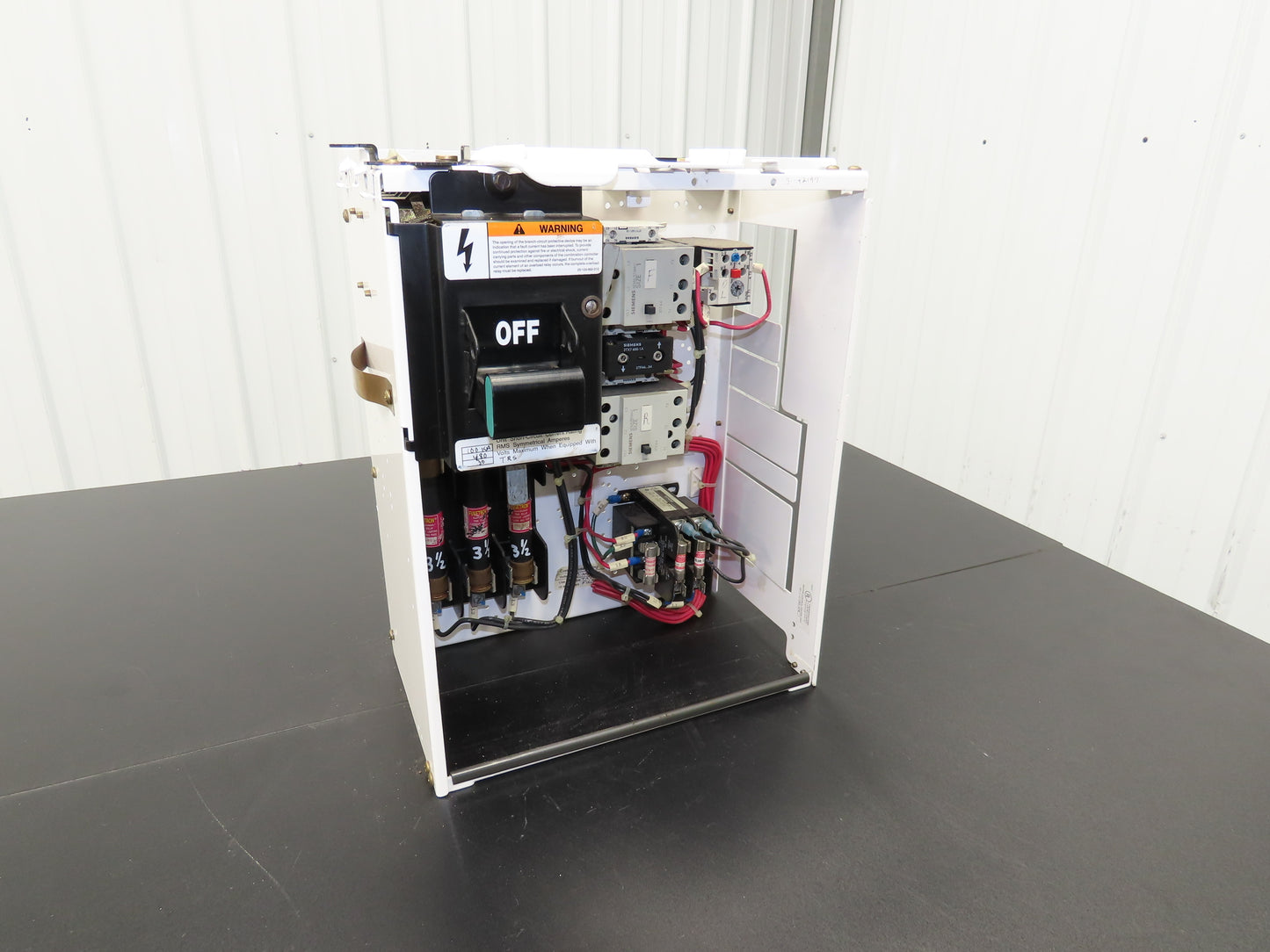 Siemens Combination Bucket Reversing Motor Starter MCC Fused 10Hp 600VAC 3Ph