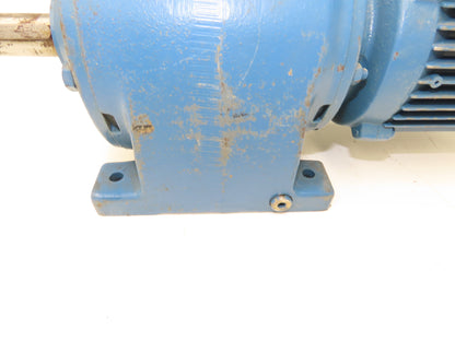 SEW-EURODRIVE R40D63K4 Inline Gearmotor 50:1 Ratio 33.6 RPM .16HP 277-480VAC 1"