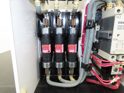 Siemens 32-89258 Bucket Breaker MCC Motor Starter Disconnect Fused 600V 50Hp 3Ph